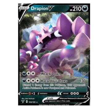 Pokémon: Sword & Shield Vivid Voltage - Drapion V - 106/185