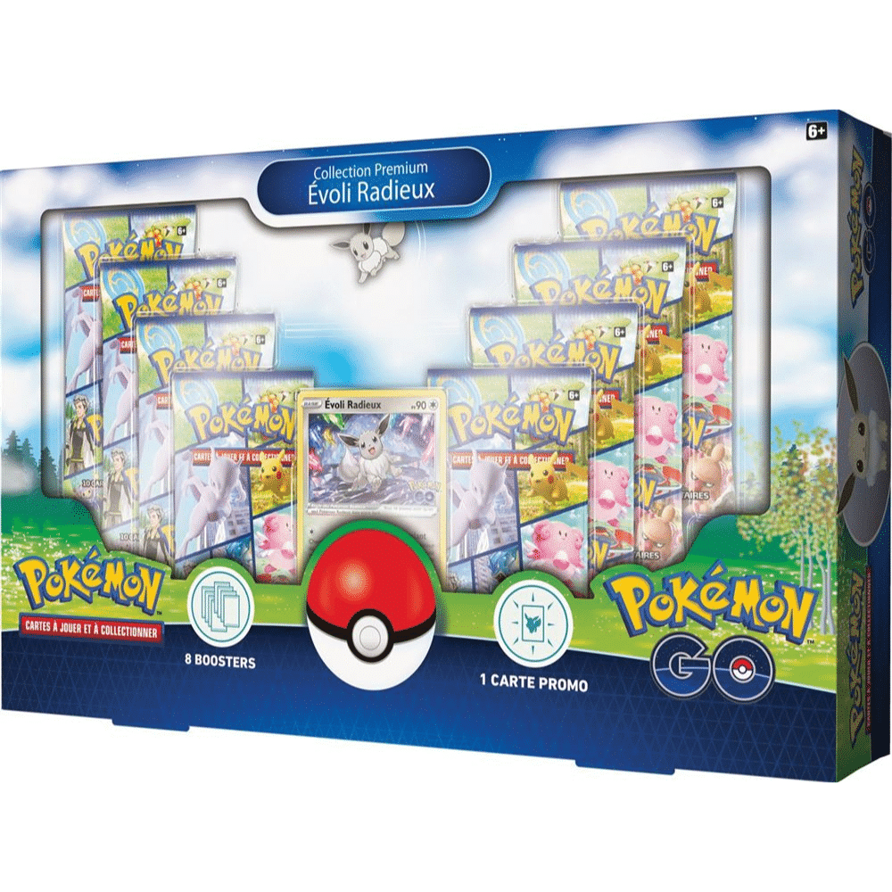 Carte à collectionner Pokémon Coffret Premium Collection Evoli Radieux Modèle aléatoire Carte à collectionner Pokémon Coffret Premium Collection Evoli Radieux Modèle aléatoire