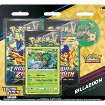 pokemon crown zenith pin collection rillaboom