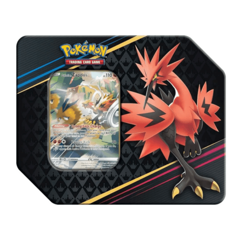 Pokemon Crown Zenith Special Tin – Galarian Zapdos Pokemon Crown Zenith Special Tin - Galarian Zapdos