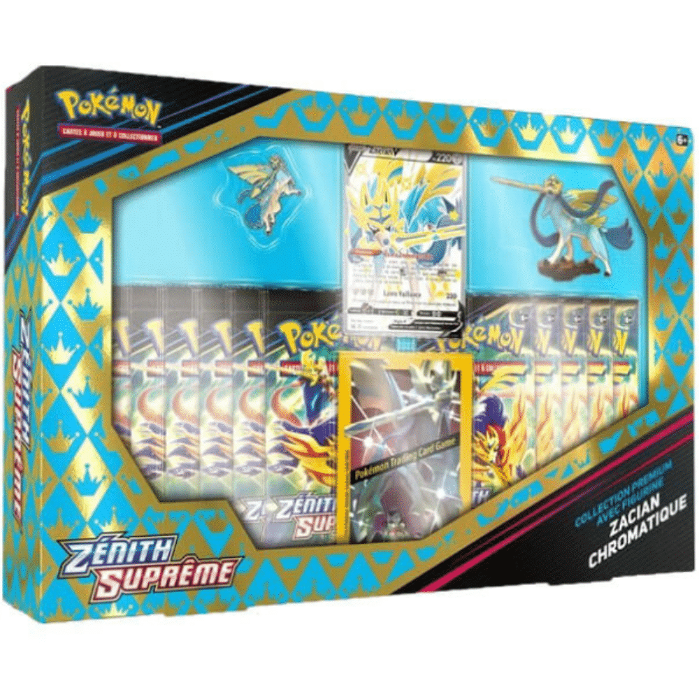Zénith Suprême – Coffret Premium Figurine Zacian Chromatique Zénith Suprême – Coffret Premium Figurine Zacian Chromatique