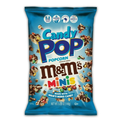 Snack Candy Pop Popcorn M&M Minis NPM 149g/12 CT