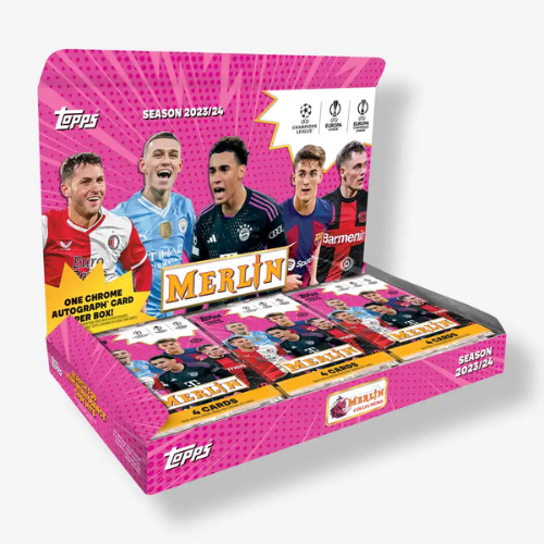 2023-24 Topps UEFA Chrome Merlin UCC Soccer Hobby Box 2023-24 Topps UEFA Chrome Merlin UCC Soccer Hobby Box