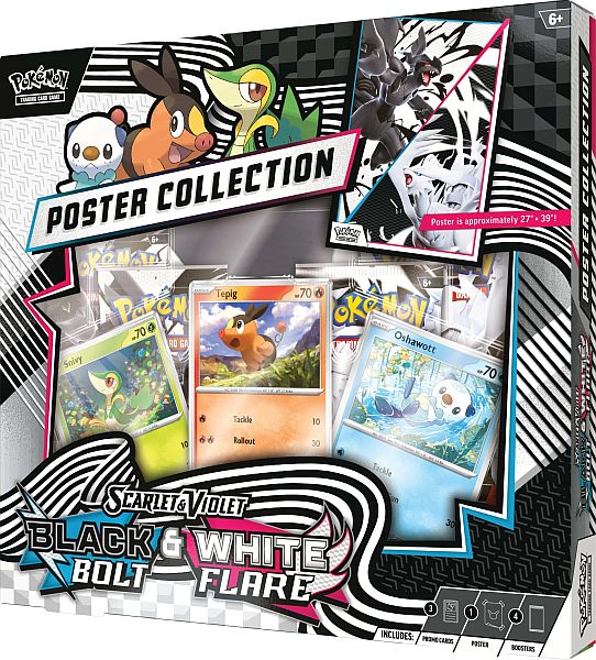 4968-10-10040-101-Pokemon-Scarlet-Violet-White-Flare-and-Black-Bolt-Poster-Collection Pokemon White Flare and Black Bolt Poster Collection - Afbeelding 1