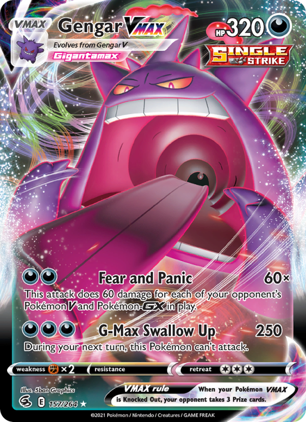 3203-swsh8-157-Gengar-VMAX-Holo-Rare-VMAX-157-264-swsh8-1 Gengar VMAX Holo Rare VMAX (157/264) swsh8 - Afbeelding 1