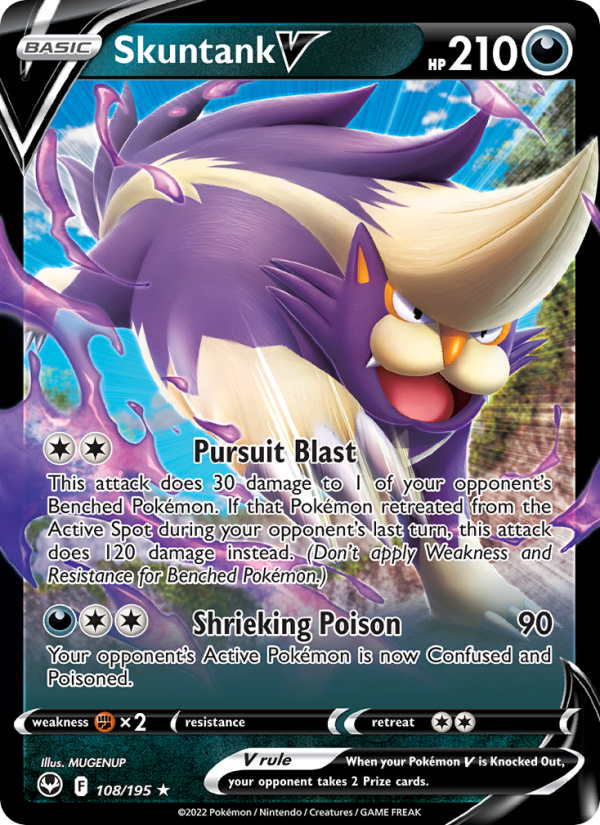 4624-swsh12-108-Skuntank-V-Holo-Rare-V-108-195-swsh12 Skuntank V Holo Rare V (108/195) swsh12 - Afbeelding 1