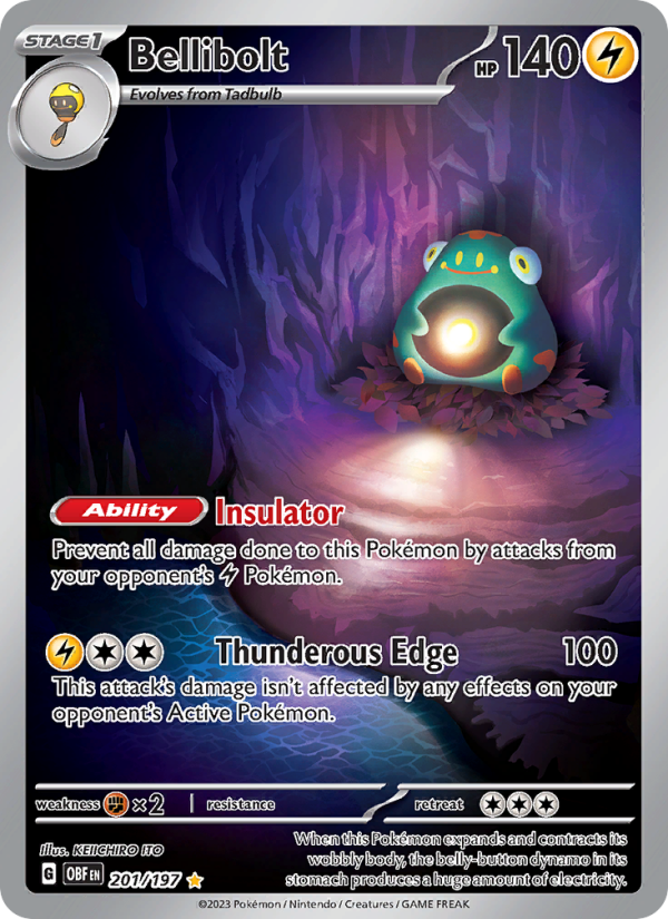 6560-sv03-201-Bellibolt-Illustration-rare-201-197-sv03 Bellibolt Illustration rare (201/197) sv03 - Afbeelding 1