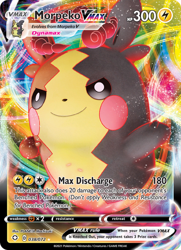 6704-swsh4-5-38-Morpeko-VMAX-Holo-Rare-VMAX-38-72-swsh4-5 Morpeko VMAX Holo Rare VMAX (38/72) swsh4.5 - Afbeelding 1