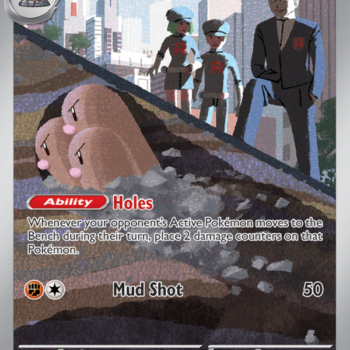 Team Rocket's Dugtrio Illustration rare (239/217) me02.5