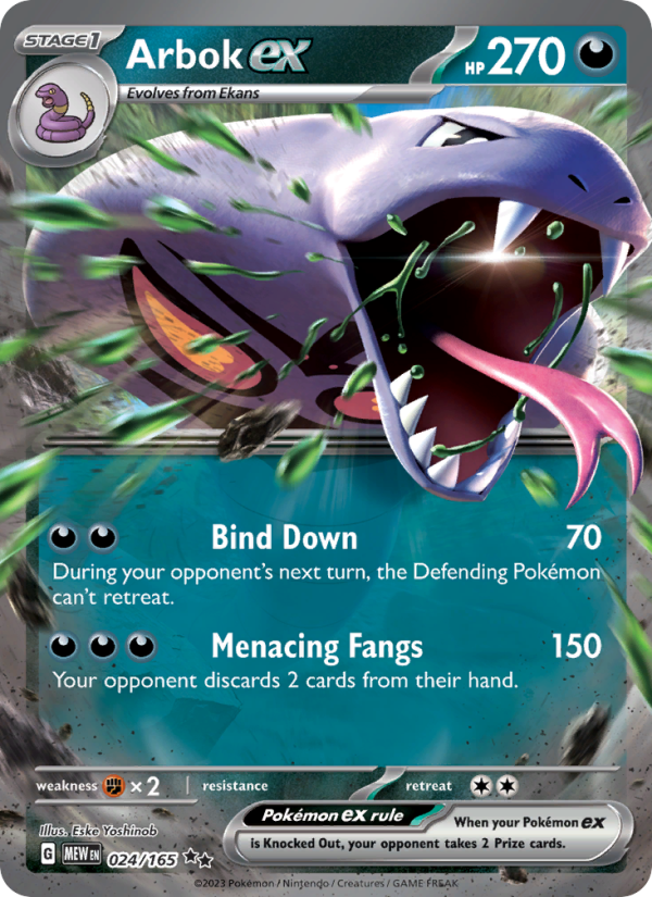 926-sv03-5-024-Arbok-ex-Double-rare-024-165-sv03-5-1 Arbok ex Double rare (024/165) sv03.5 - Afbeelding 1