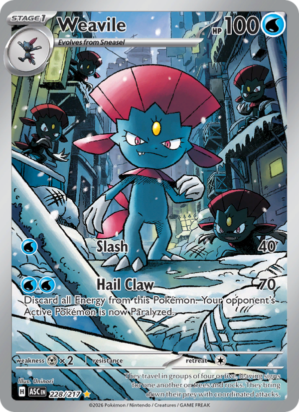 6934-me02-5-228-Weavile-Illustration-rare-228-217-me02-5 Weavile Illustration rare (228/217) me02.5 - Afbeelding 1