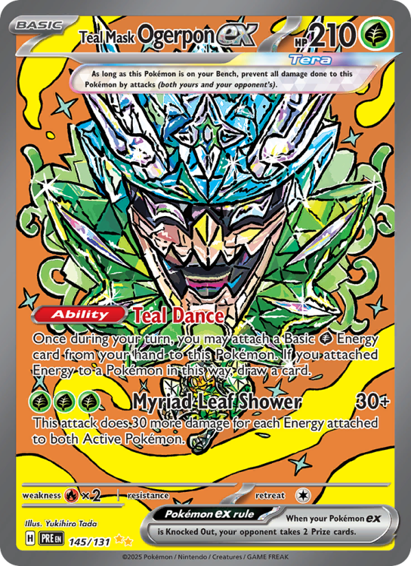7636-sv08-5-145-Teal-Mask-Ogerpon-ex-Special-illustration-rare-145-131-sv08-5 Teal Mask Ogerpon ex Special illustration rare (145/131) sv08.5 - Afbeelding 1