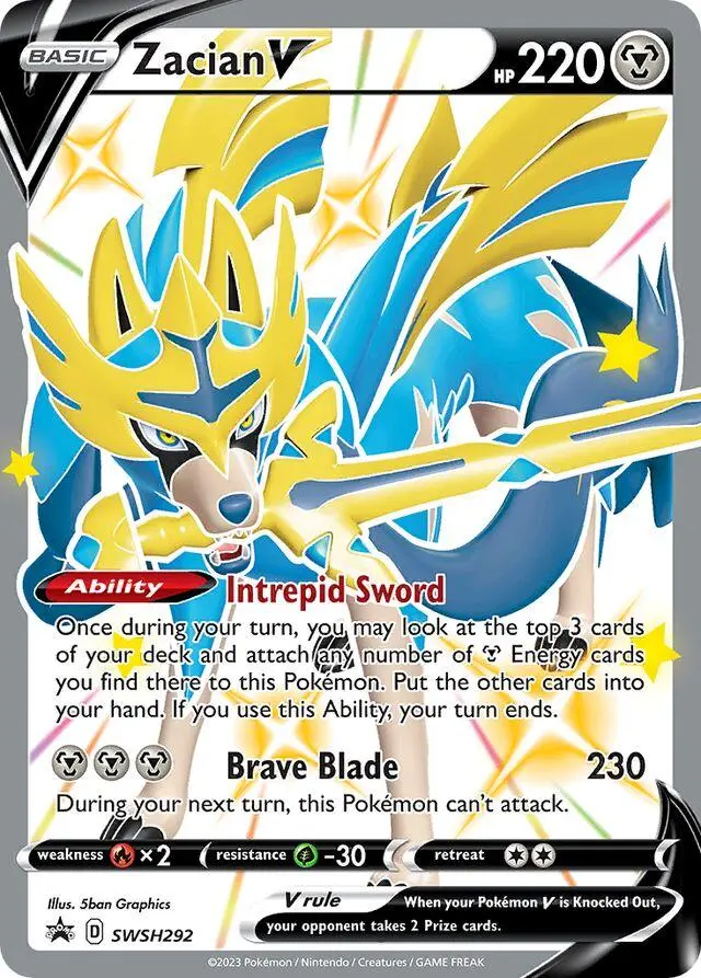 8875-swshp-SWSH292-Zacian-V-SWSH292-107-swshp- Zacian V (SWSH292/107) swshp - Afbeelding 1