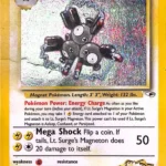 Lt. Surge's Magneton Rare Holo (8/132) gym heroes - LP/GD