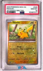 Pokemon Mew En Pikachu - 151 - #025 - PSA 10