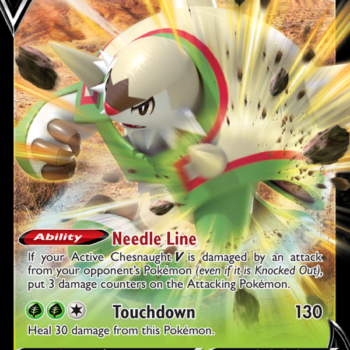 Chesnaught V Holo Rare V (015/195) Silver Tempest