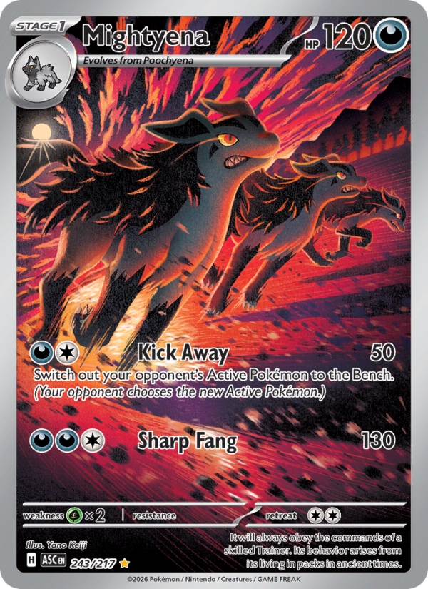 6949-me02-5-243-Mightyena-Illustration-rare-243-217-me02-5 Mightyena Illustration rare (243/217) me02.5 - Afbeelding 1