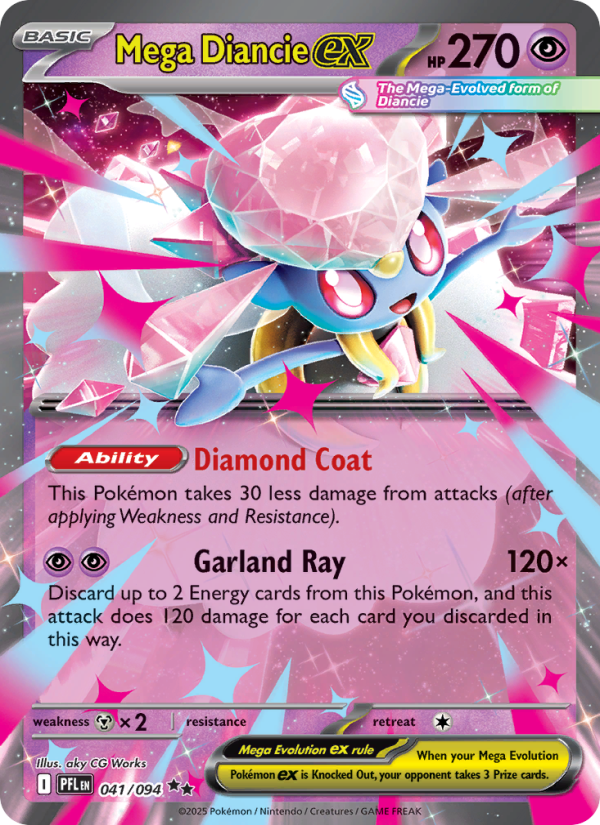 7055-me02-041-Mega-Diancie-ex-Double-rare-041-94-me02 Mega Diancie ex Double rare (041/94) me02 - Afbeelding 1