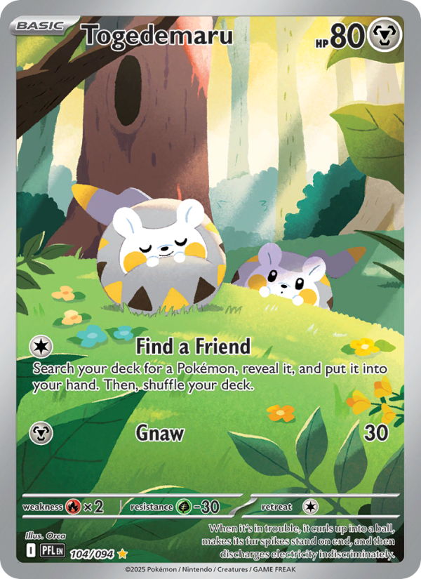 7069-me02-104-Togedemaru-Illustration-rare-104-94-me02 Togedemaru Illustration rare (104/94) me02 - Afbeelding 1