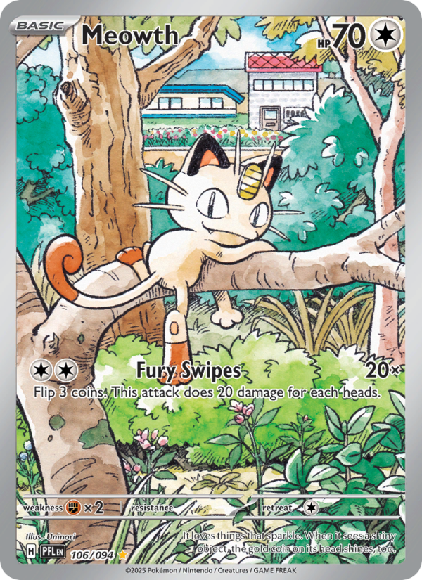 7071-me02-106-Meowth-Illustration-rare-106-94-me02 Meowth Illustration rare (106/94) me02 - Afbeelding 1