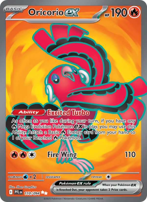 7075-me02-110-Oricorio-ex-Ultra-Rare-110-94-me02 Oricorio ex Ultra Rare (110/94) me02 - Afbeelding 1