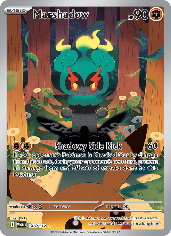 7189-me01-146-Marshadow-Illustration-rare-146-132-me01 Marshadow Illustration rare (146/132) Mega Evolution - Afbeelding 1