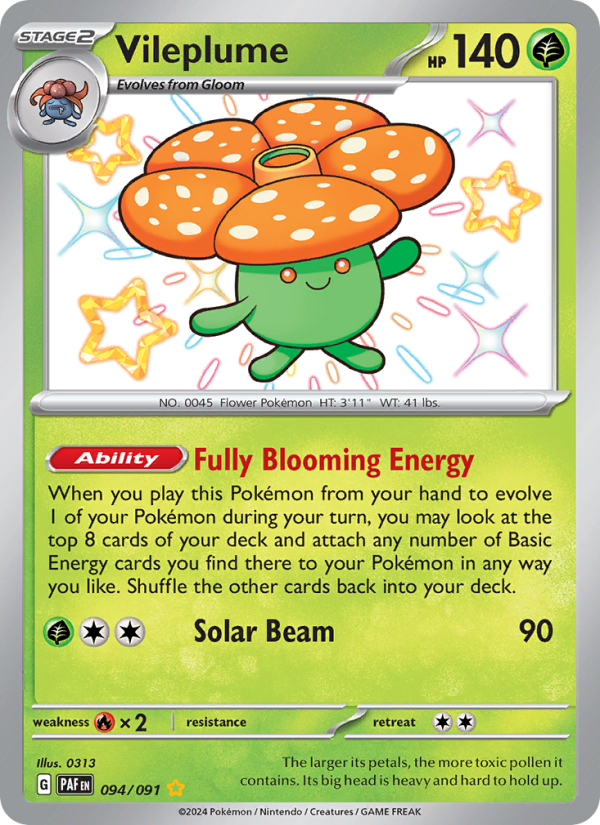 8408-sv04-5-094-Vileplume-Shiny-rare-094-91-sv04-5 Vileplume Shiny rare (094/91) sv04.5 - Afbeelding 1