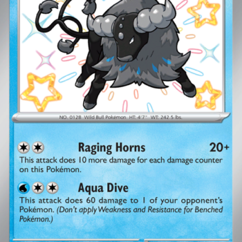 Paldean Tauros Shiny rare (120/91) sv04.5