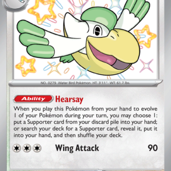 Pelipper Shiny rare (204/91) sv04.5