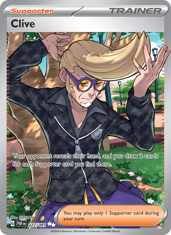 8675-sv04-5-227-Clive-Ultra-Rare-227-91-sv04-5 Clive Ultra Rare (227/91) Paldean Fates - Afbeelding 1