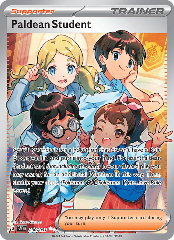 8682-sv04-5-230-Paldean-Student-Ultra-Rare-230-91-sv04-5 Paldean Student Ultra Rare (230/91) sv04.5 - Afbeelding 1