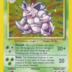 Nidoking Rare (11/102) base unlimited - GD/EX