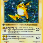Raichu Rare (14/102) base set – 1st edition [NL]
