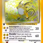 Raichu Rare (14/102) base set – 1st edition [NL]