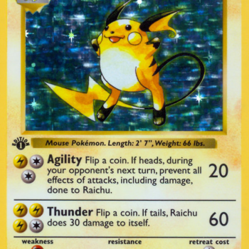 Raichu Rare (14/102) base set – 1st edition [NL]
