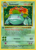 Venusaur Rare (15/102) base set – 1st edition [NL]