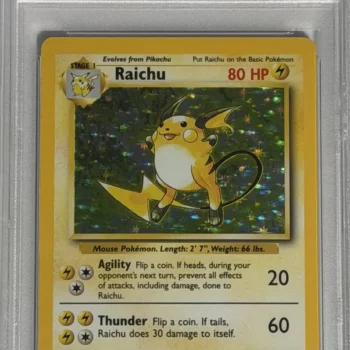 Raichu Rare Holo PSA 9 (14/102) base1