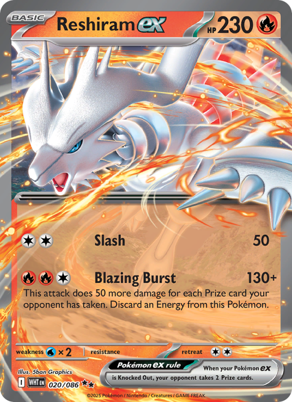9491-sv10-5w-020-Reshiram-ex-Double-rare-020-86-sv10-5w Reshiram ex Double rare (020/86) sv10.5w - Afbeelding 1