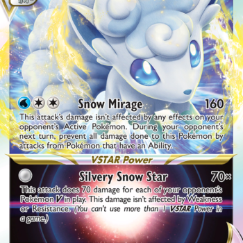 Alolan Vulpix VSTAR Rare Holo VSTAR (034/195) Silver Tempest