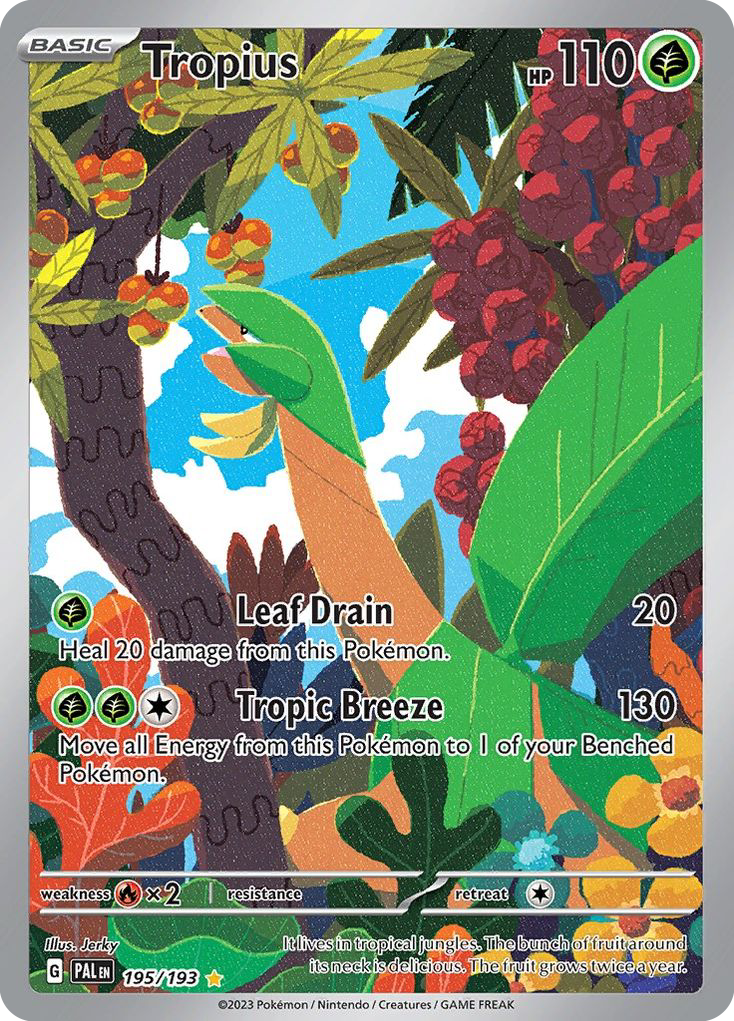 7705-sv02-195-Tropius-Illustration-rare-195-193-Paldea-Evolved-1 Tropius Illustration rare (195/193) Paldea Evolved - Afbeelding 1