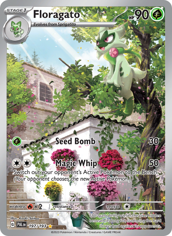 7709-sv02-197-Floragato-Illustration-rare-197-193-Paldea-Evolved Floragato Illustration rare (197/193) Paldea Evolved - Afbeelding 1