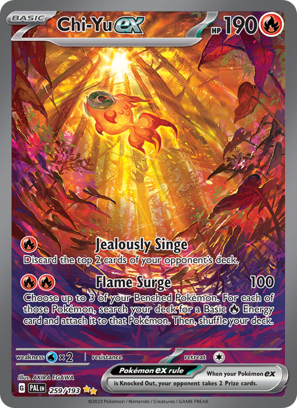 7828-sv02-259-Chi-Yu-ex-Special-illustration-rare-259-193-Paldea-Evolved Chi-Yu ex Special illustration rare (259/193) Paldea Evolved - Afbeelding 1